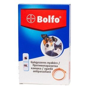 Bolfo Zgarda Antiparazitara Pisica & Caine 35 cm pentru pisici si caini pana la 10 kg