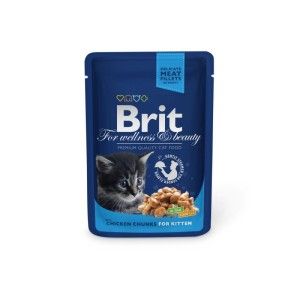 Brit Premium Cat Junior plic cu carne de pui, 100 g
