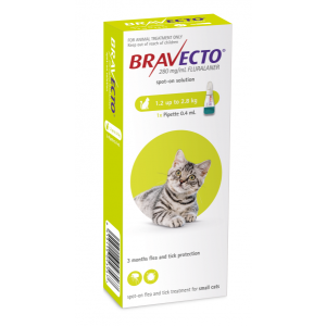 Bravecto Spot On Cat 112.5 mg (1.2-2.8 kg) x 1 pipeta