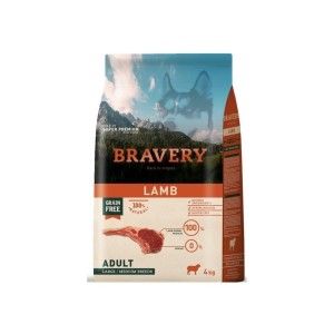 Hrana Uscata Caini, Bravery Dog, Large-Medium Adult, Miel, 4 kg (Hrana Uscata - Caini)