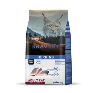 BRAVERY CAT ADULT STERILIZED HERING 2 KG