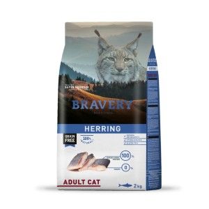 BRAVERY CAT ADULT HERING 2KG