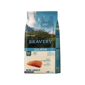 Hrana Uscata Caini, Bravery Dog, Mini Adult, Somon, 2 kg (Hrana Uscata - Caini)