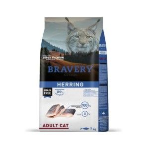 Hrana Uscata Pisici, Bravery Adult Cat, Hering, 7 kg (Hrana Uscata - Pisici)