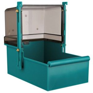 Cadita Reglabila Acoperita pentru Papagali 23x15x26 cm 5404 - turcoaz