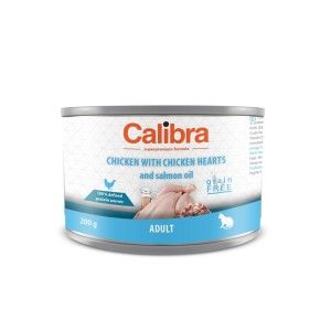 Calibra Cat Adult, Pui si Inimi Pui, 200 g (Hrana Umeda - Pisici)
