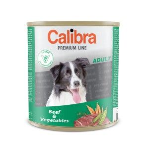 Calibra Premium Adult Beef and Vegetables, 800 g (Hrana Umeda - Caini)