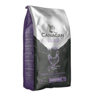 Canagan Cat Grain Free, Light Senior Sterilised, Pui, 4 kg