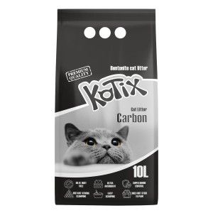 Asternut igienic pentru pisici Kotix, 10 L, aroma Carbune Activ (Igiena - Pisici)