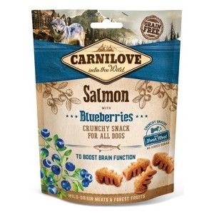 Carnilove Dog Crunchy Snack Salmon with Blueberries, 200 g (Delicii)