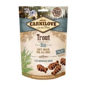 Carnilove Dog Semi Moist Snack Trout with Dill, 200 g (Delicii)