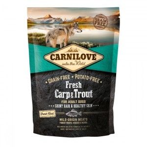 Carnilove Fresh Carp & Trout, Healthy Skin For Adult Dogs, 1.5 kg (Hrana Uscata - Caini)