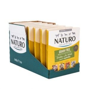 Caserola Naturo Adult Grain Free cu Carne de Pui, Cartofi si Legume, 400 g