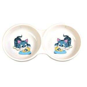 Castron Dublu Ceramic 2x0.15 l 4014