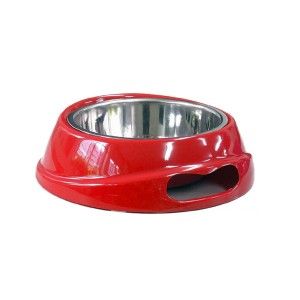 Castron Melamina Inox Rosu 500ml