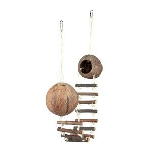 Casuta Din Cocos cu Scarita 13-100 cm 62103