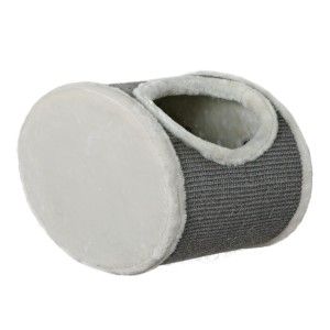 Casuta Pe Perete 48x29x28 cu Sisal Gri cu Alb 49921