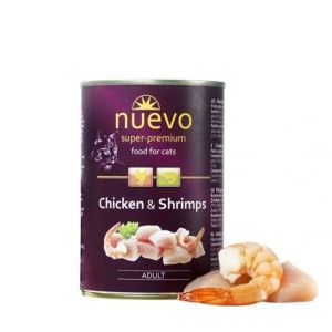 Hrana umeda pisici, NUEVO Conserva Cat, Pui si Creveti, 400 g (Hrana Umeda - Pisici)