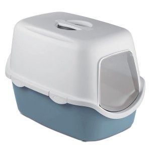 Litiera acoperita, Stefanplast Cathy Blue, 56x40x40cm