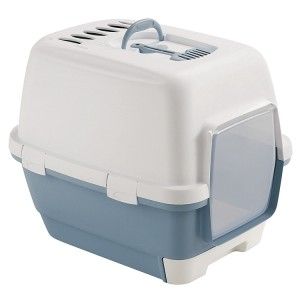 Litiera acoperita, Stefanplast Cathy Clever Blue, 58x45x48cm