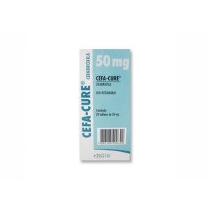 Cefa-Cure 50 mg 20 cpr / cutie antibiotic pentru caini si pisici