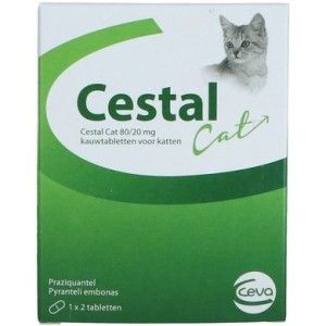 Cestal Cat Chew, 2 tablete masticabile