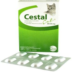 Cestal Cat Chew, 8 tablete masticabile pentru pisici