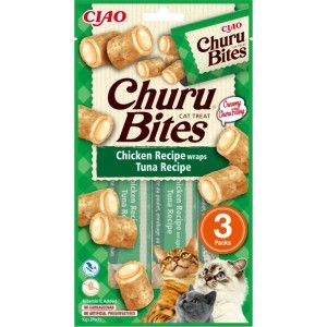 Churu Bites Recompense pentru Pisici cu Pui si Ton, 10 g x 3 buc