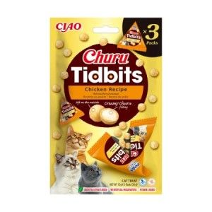 Churu Cat Tidbits, Recompense Pisici, Pui, 12 g x 3 buc (Delicii - Pisici)