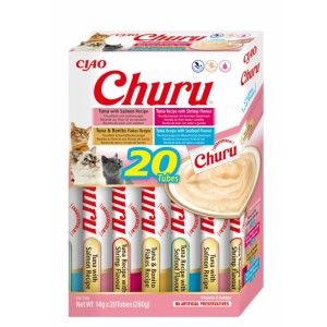 Churu Cat Varieties Recompense Cremoase cu Fructe de Mare, 14 g x 20 buc