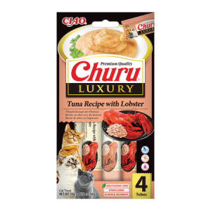 Churu Luxury, Recompensa Cremoasa Pisici, Ton si Homar, 14 g x 4 buc (Delicii - Pisici)