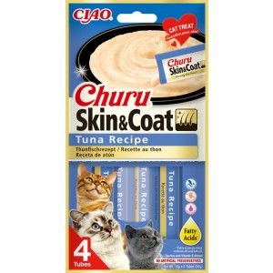 Churu Skin & Coat Recompensa cu Ton, 14 g x 4 buc