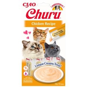 Churu Recompensa Cremoasa cu Pui, 14 g x 4 buc