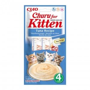 Churu Recompensa Cremoasa Kitten cu Ton, 14 g x 4 buc