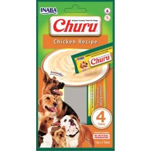 Churu Recompense Cremoase pentru Caini cu Pui, 14 g x 4 buc