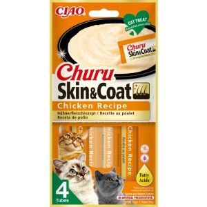 Churu Skin & Coat Recompensa cu Pui, 14 g x 4 buc