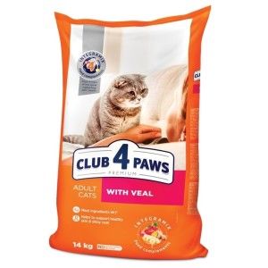 Hrana uscata premium pisici, Club 4 Paws Adult, Vita, 14 kg (Hrana Uscata - Pisici)