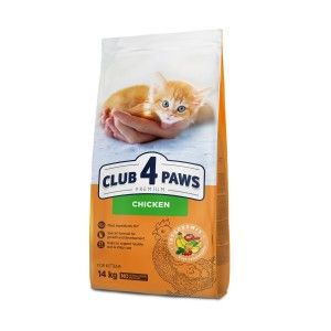 Hrana uscata premium pisici, Club 4 Paws Kitten, Pui, 14 kg (Hrana Uscata - Pisici)