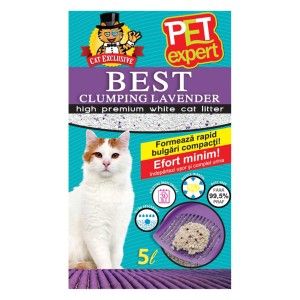 NISIP PET EXPERT CLUMPING LAVANDA 5 L