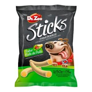Dr Zoo Sticks, Rulouri de Pui, 50 g (Delicii - Caini)