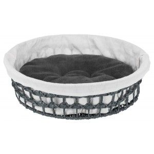 Cos Feira Rotund 45 cm gri inchis/natur 38405