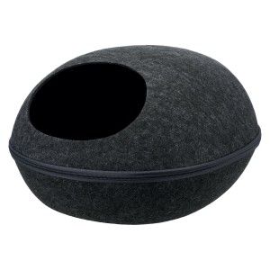 Cos Liva pentru Pisici cu Fermoar Gri 40x24x47 cm 36319