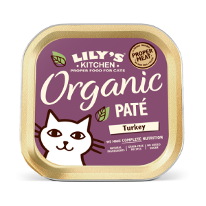 Lily's Kitchen, Adult Cat Organic Turkey Pate, 85 g