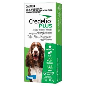Credelio Plus 450 mg, 11 - 22 kg, 3 tablete