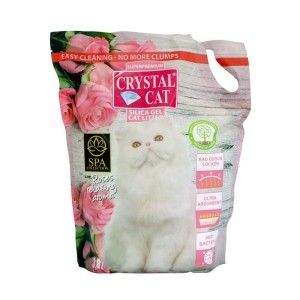 Crystal Cat nisip silicatic Trandafir, 3.8 l
