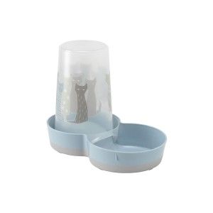 DISPENSER AUTOMAT HRANA SI APA PENTRU PISICI MAASAI GREY/BLUE 1,5L