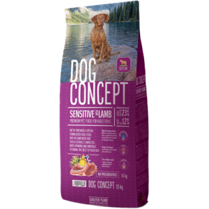 Hrana uscata caini, DOG CONCEPT Adult Sensitive, 15 kg (Hrana Uscata - Caini)