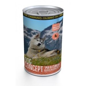 DOG CONCEPT Pui/ Curcan, 1240 g