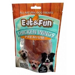 Recompense caini, Eat & Fun Chicken Wings, 100 g (Delicii - Caini)