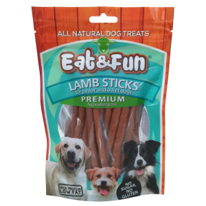Recompense caini, Eat & Fun Lamb Sticks, 100 g (Delicii - Caini)